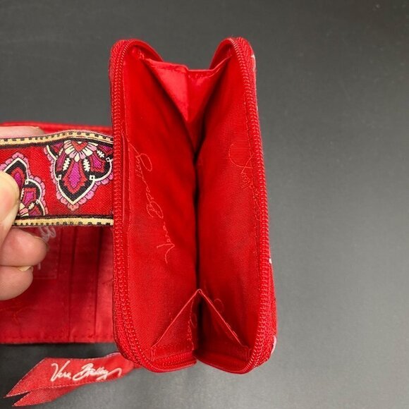 Vera Bradley Red Quilted Crossbody with small Wallet - Picture 9 of 9